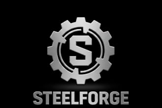 design a strong and professional steel brand logo for your company