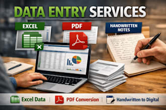 do fast data enrty and ms word ms excel english hindi typing