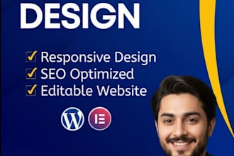 design or revamp a professional wordpress, wix and squarespace site with SEO