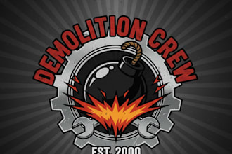design a bold and explosive bomb logo for your brand