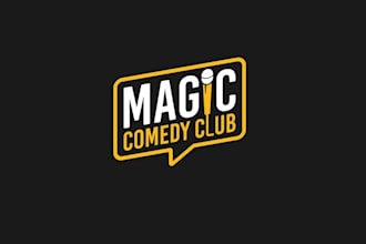 design unique magic comedy club logo