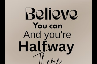 create typography quote posters for print and social media