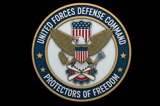 do stunning military patch, logo and badge