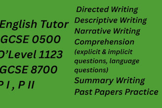 tutor igcse gcse o level english with exam focused lessons