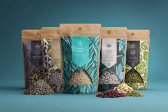 design modern cosmetic label design packaging