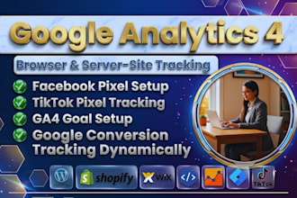 setup ga4, facebook pixel capi, and tiktok pixel events API via GTM