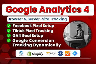 setup ga4, facebook pixel capi, and tiktok pixel events API via GTM