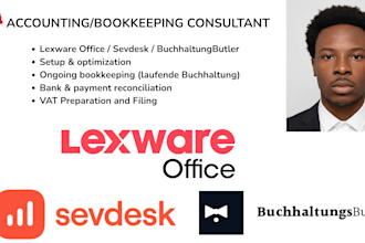do german accounting in lexware office, sevdesk, datev, buchhaltungsbutler, etc