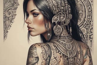 design custom tattoo art with unique and meaningful concepts
