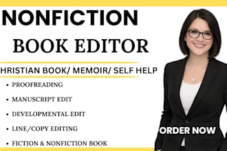 developmental edit, copy edit proofread memoir self help christian manuscript