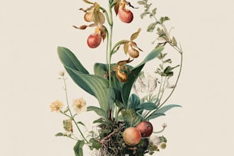 design vector botanical illustrations any plants