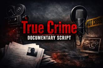 write true crime scripts for youtube and podcast videos