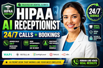 build a hipaa compliant ai medical receptionist for dental clinics