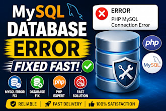 fix PHP mysql database connection errors