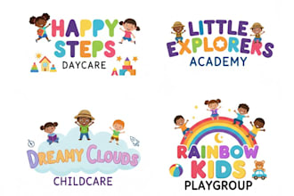 design childcare, education kids, children logo for your kids clothing brand