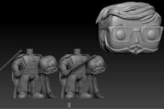 custom funkostyle 3d model for 3d printing