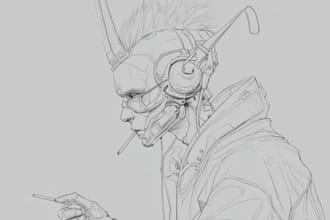 be your digital sketch artist sci fi fantasy or cyberpunk