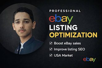optimize and create professional ebay product listings