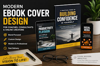 create a modern ebook cover for coaches, consultants, and online creators