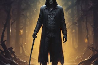 art dark or  horror illustrations