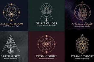 create sacred geometry or mystical spiritual mandala logo for you