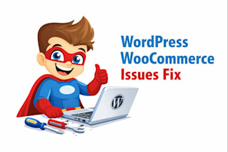 fix wordpress, woocommece, divi, elementor, hosting issues within 24 hours