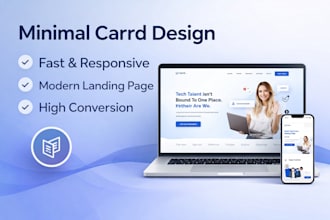 design a minimalistic carrd website for you