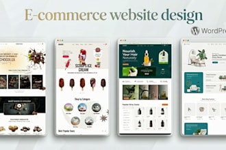 design a modern wordpress ecommerce online store that sells