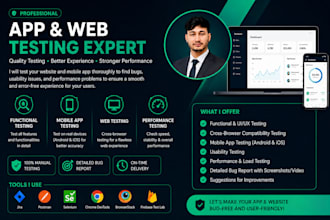 professional testing for your app and website