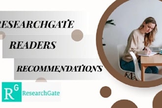increase your readers, views and recommendations in researchgate