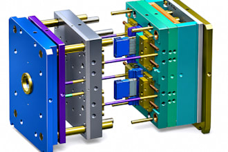 design, and manufacture plastic injection mold, silicone mold for any product