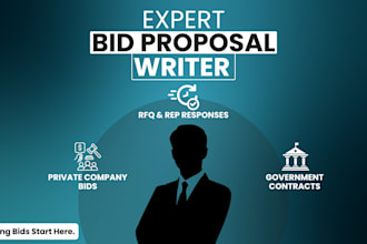 prepare rfq, rfp, bid proposal, and government contracts