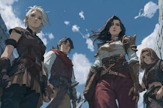 draw dnd rpg characters concept art environment mtg anime