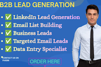 b2b lead generation, linkedin leads, and verified email list building