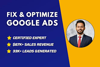 fix and optimize google ads campaign for maximize roas