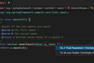 java debugging  error fixing