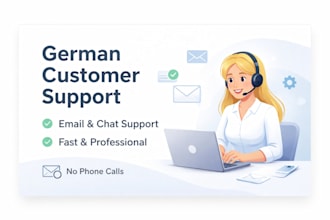 provide german customer support via chat and email