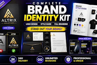 design a complete brand identity gide for your busines