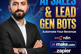 build ai lead generation and sales automation bots with make and zapier