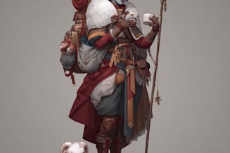 illustarte fantasy character, illustration and concept art