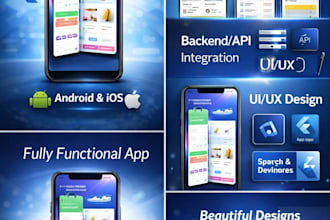 develop a flutter cross platform mobile app