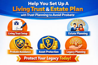 help you set up a living trust and estate plan trust planning to avoid probate
