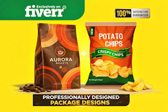 design a premium product label and packaging that sells
