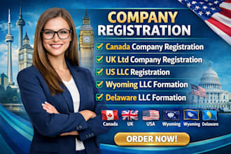 do canada UK ltd company registration, US llc dissolve wyoming llc, delaware llc