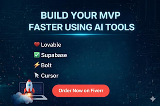 build mvp, websites using lovable, bolt, ai vibe coding