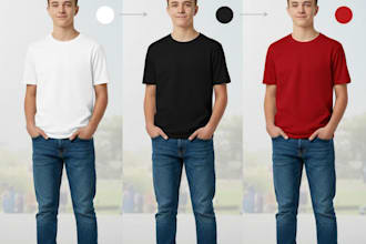 edit and change the color of your product clothes or anything