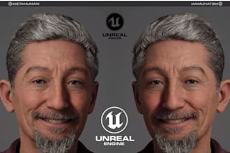 custom 3d metahuman character unreal engine 5 realistic cinematic human avatar