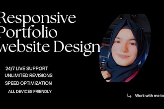 create a portfolio  and bussines website using HTML CSS js