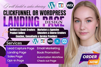 build sales funnel landing page design clickfunnel sales funnel landing page