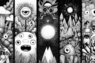 create clean and unique doodle art designs